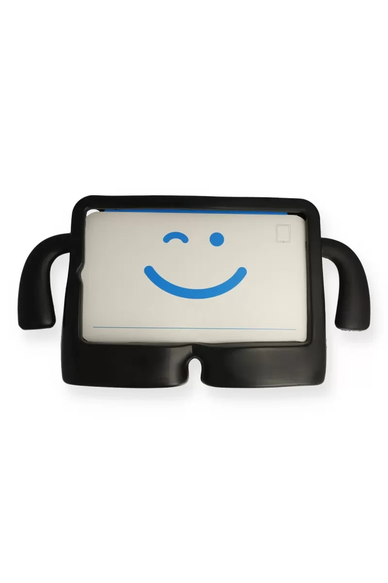 Newface Apple iPad 10.2 (7.nesil) Kılıf Karakter Tablet Silikon - Siyah