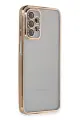 Newface Samsung Galaxy A23 4G Kılıf Razer Lensli Silikon - Gold