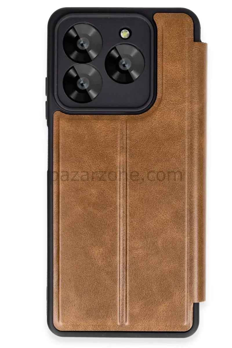 Newface General Mobile Era 50 Kılıf Flip Cover - Taba