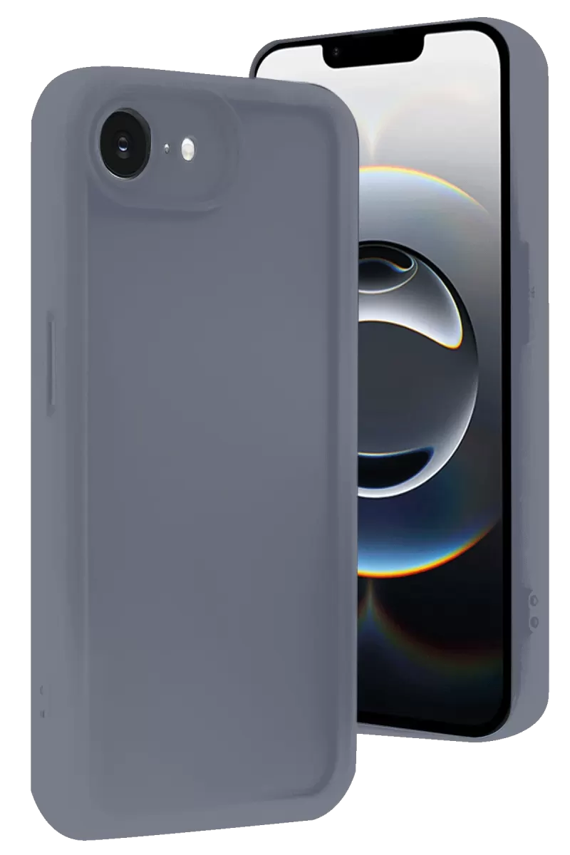 Newface Apple iPhone 16E Kılıf Viera Silikon - Gri