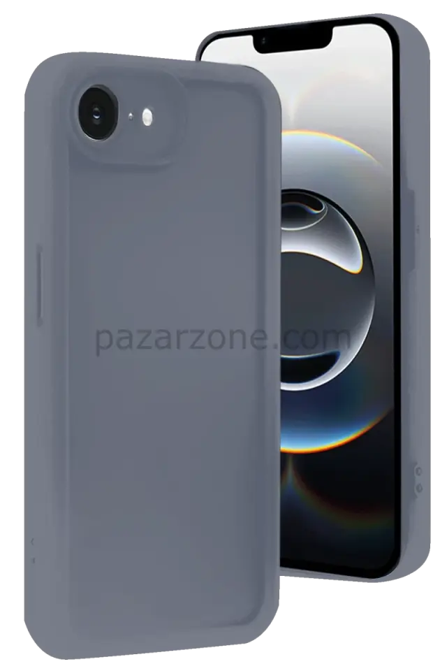 Newface Apple iPhone 16E Kılıf Viera Silikon - Gri