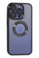 Newface Apple iPhone 15 Pro Max Kılıf Slot Silikon - Siyah