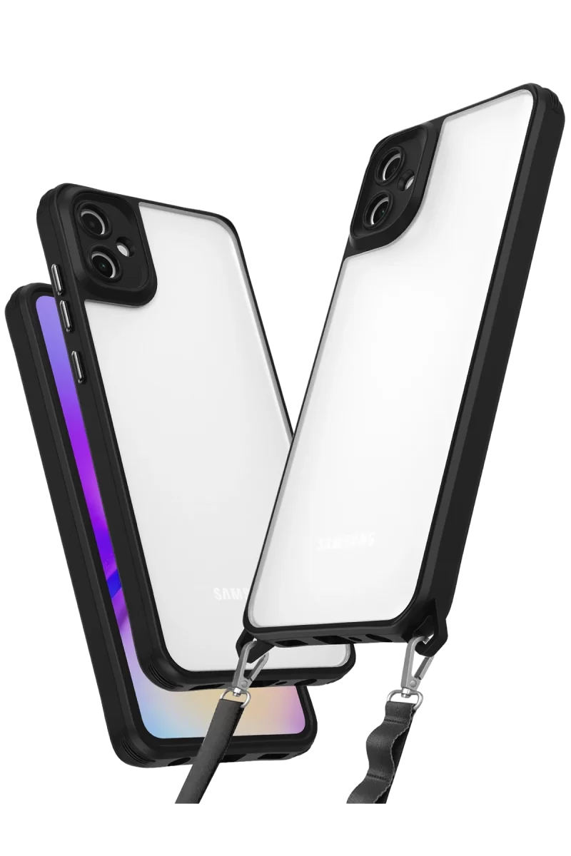 Newface Samsung Galaxy A06 Kılıf Penta Silikon Kılıf - Siyah