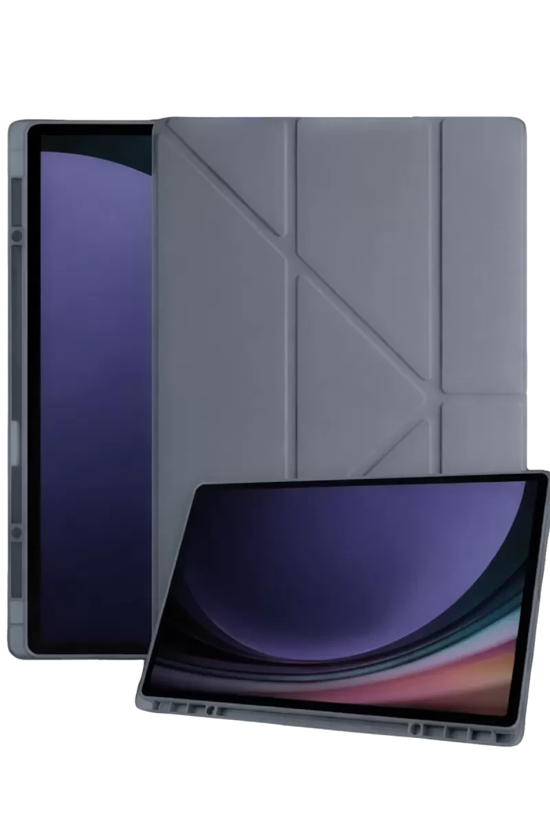 Newface Samsung Galaxy Tab A11 Kalemlikli Mars Tablet Kılıfı - Koyu Gri