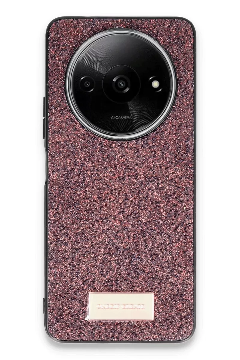 Onegif Xiaomi Redmi A3 4G Bright Simli Kapak - Derin Mor