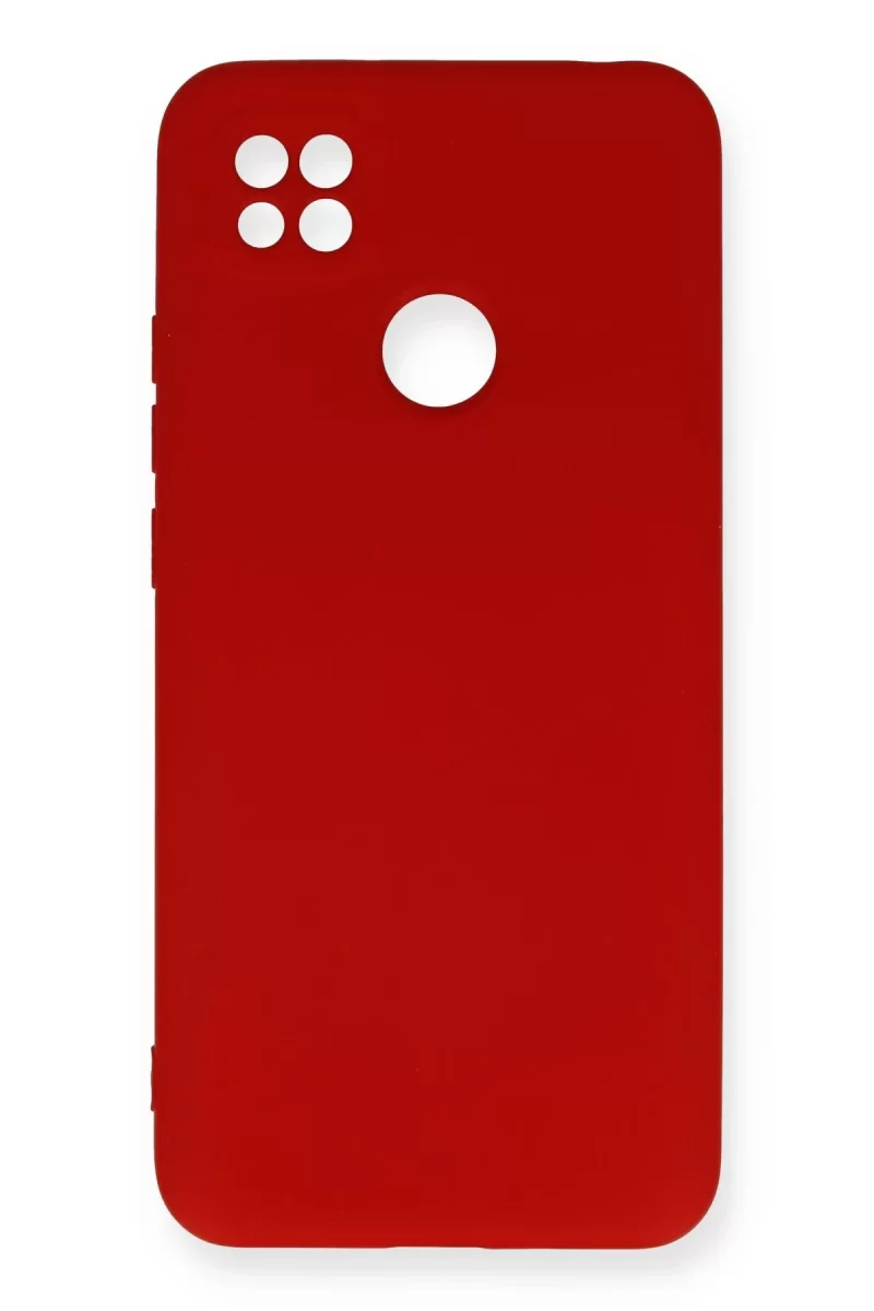 Newface Xiaomi Redmi 9C Kılıf Nano içi Kadife Silikon - Kırmızı