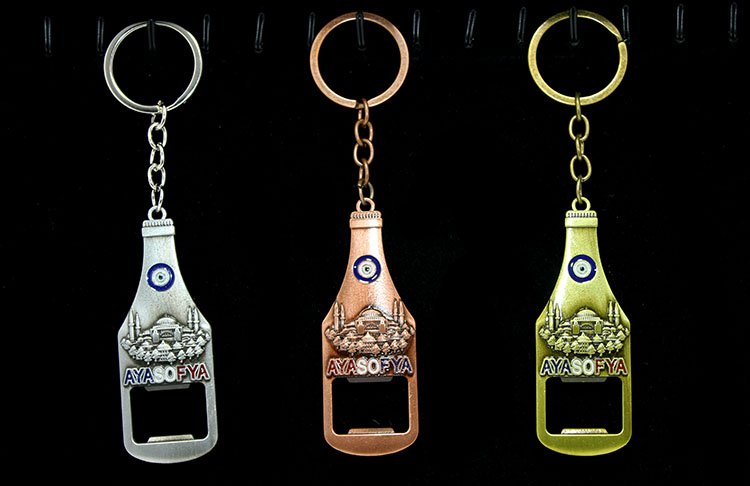 Metal Ayasofya Anahtarlık Ve Açacak Model 1