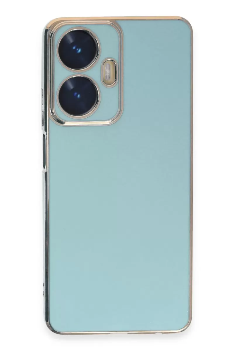 Newface Realme C55 Kılıf Volet Silikon - Açık Yeşil