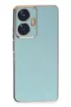Newface Realme C55 Kılıf Volet Silikon - Açık Yeşil