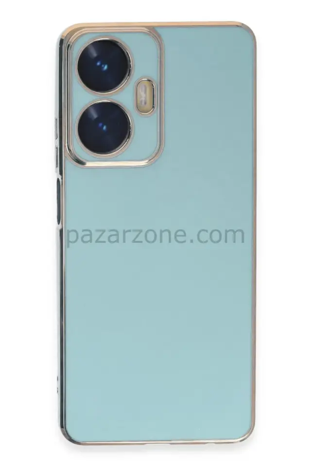 Newface Realme C55 Kılıf Volet Silikon - Açık Yeşil