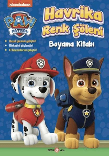 Paw Patrol Havrika Renk Şöleni Boyama Kitabı
