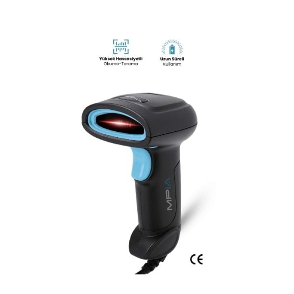 USB Kablolu 1D/2D Barkod & Karekod Okuyucu
