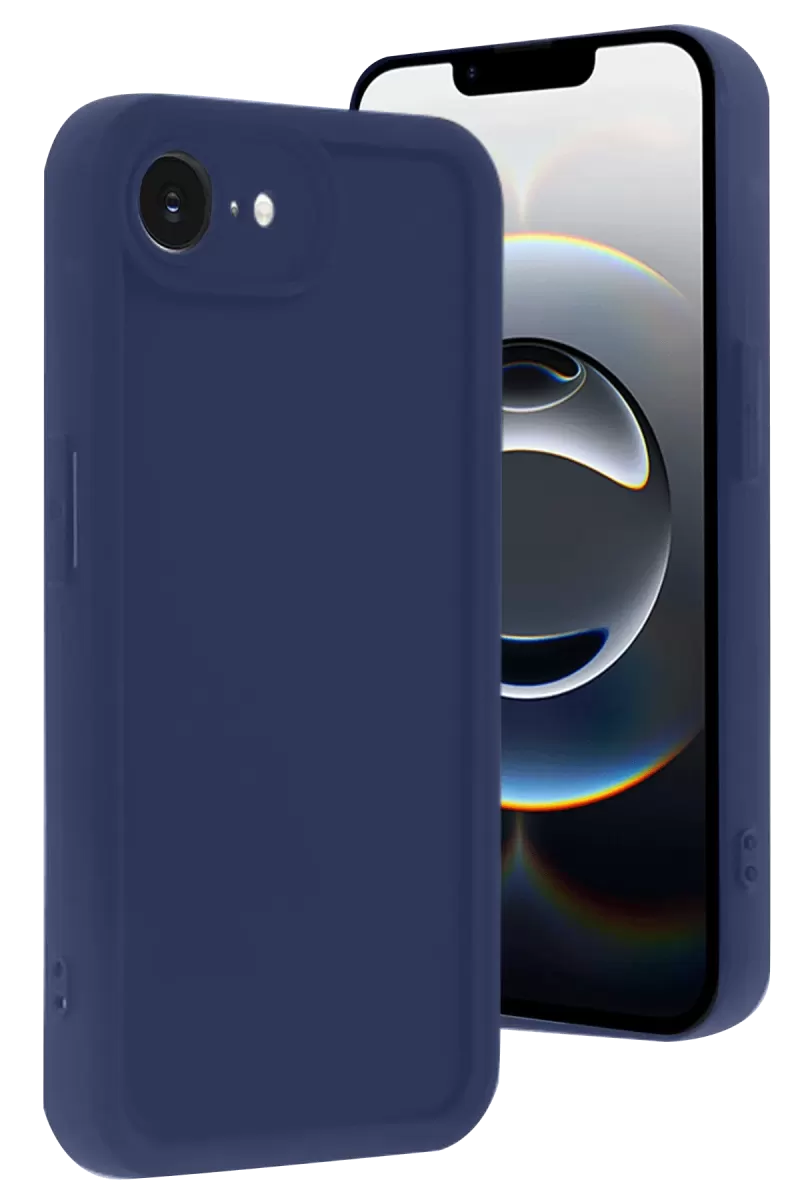 Newface Apple iPhone 16E Kılıf Viera Silikon - Lacivert