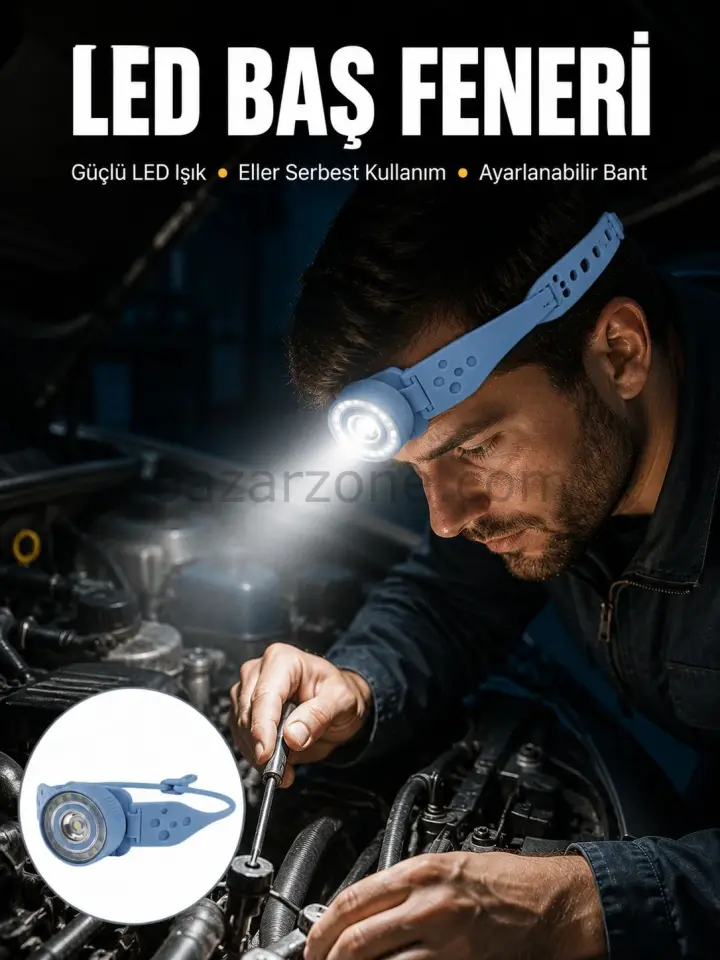 Suya Dayanıklı LED Kafa Lambası Outdoor Kullanım Yeni Nesil