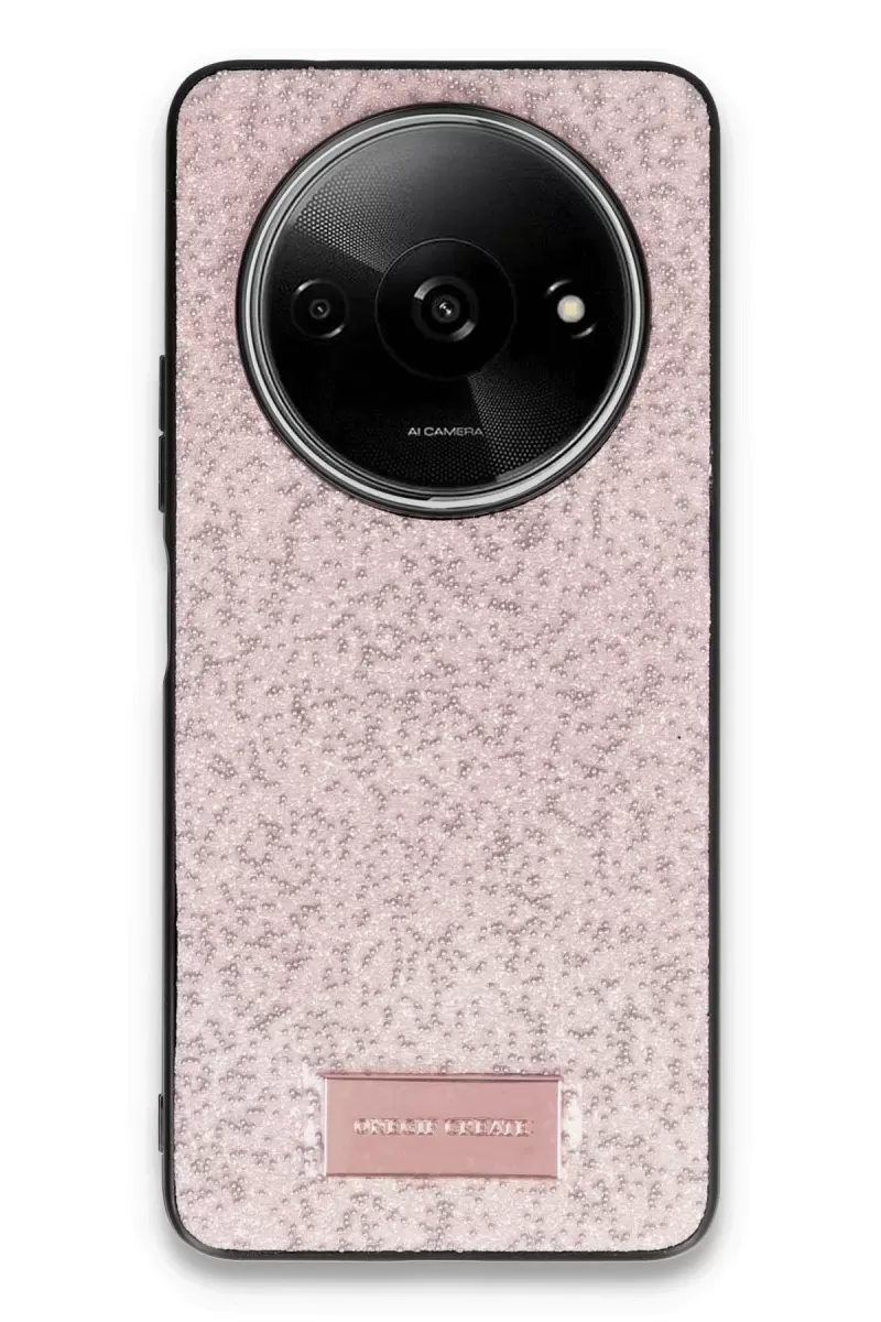 Onegif Xiaomi Redmi A3 4G Bright Simli Kapak - Pembe