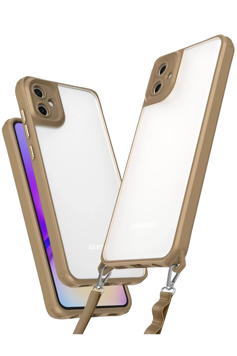 Newface Samsung Galaxy A06 Kılıf Penta Silikon Kılıf - Çöl Titanyum