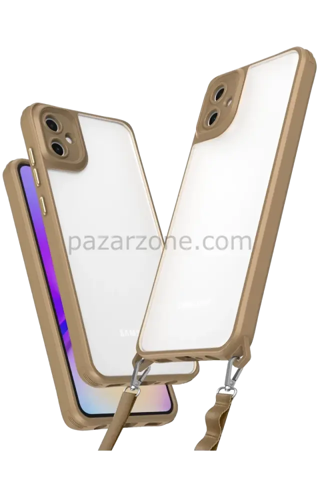 Newface Samsung Galaxy A06 Kılıf Penta Silikon Kılıf - Çöl Titanyum