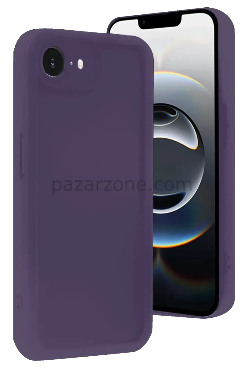 Newface Apple iPhone 16E Kılıf Viera Silikon - Mor