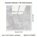 Gri Mermer Desen Duvar Sticker (30*30)