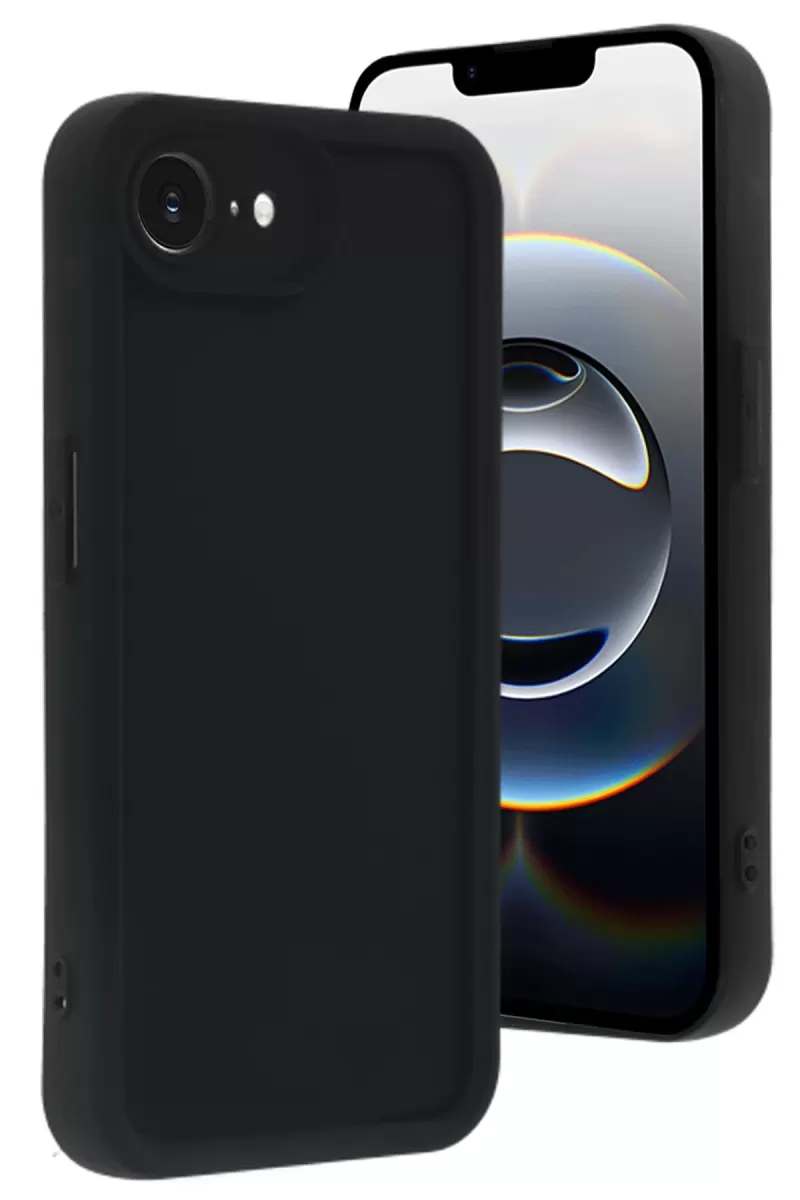 Newface Apple iPhone 16E Kılıf Viera Silikon - Siyah