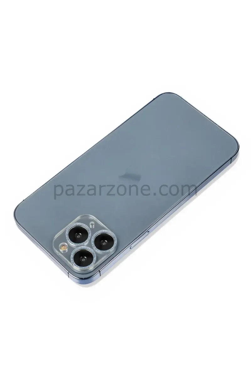 Newface Apple iPhone 11 Pro Shine Kamera Lens Koruma Cam - Sierra Blue