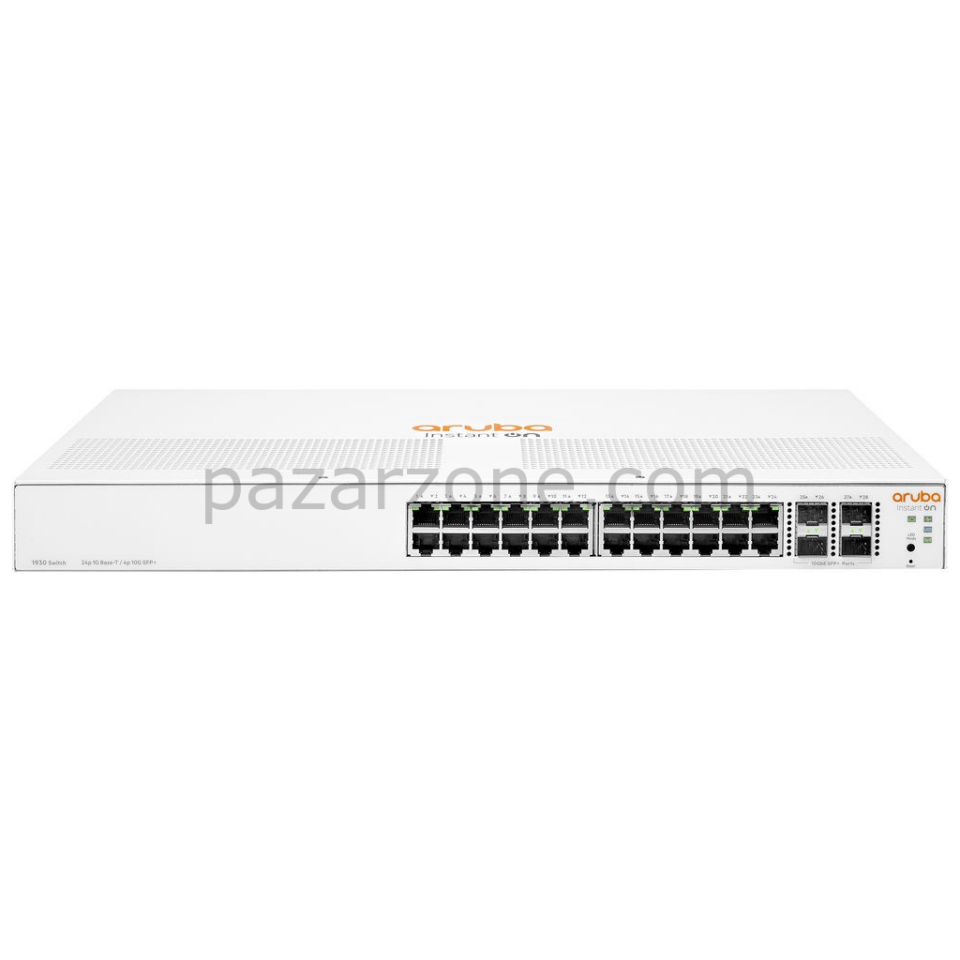 HP Aruba Instant On, JL682A, 1930-24G, 24Port, GigaBit, 4 Port Gigabit SFP, Yönetilebilir, Rack Mount Switch