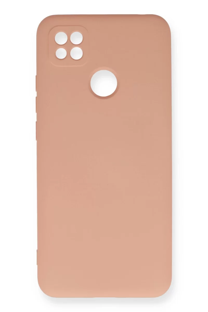 Newface Xiaomi Redmi 9C Kılıf Nano içi Kadife Silikon - Pudra