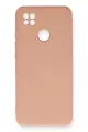 Newface Xiaomi Redmi 9C Kılıf Nano içi Kadife Silikon - Pudra