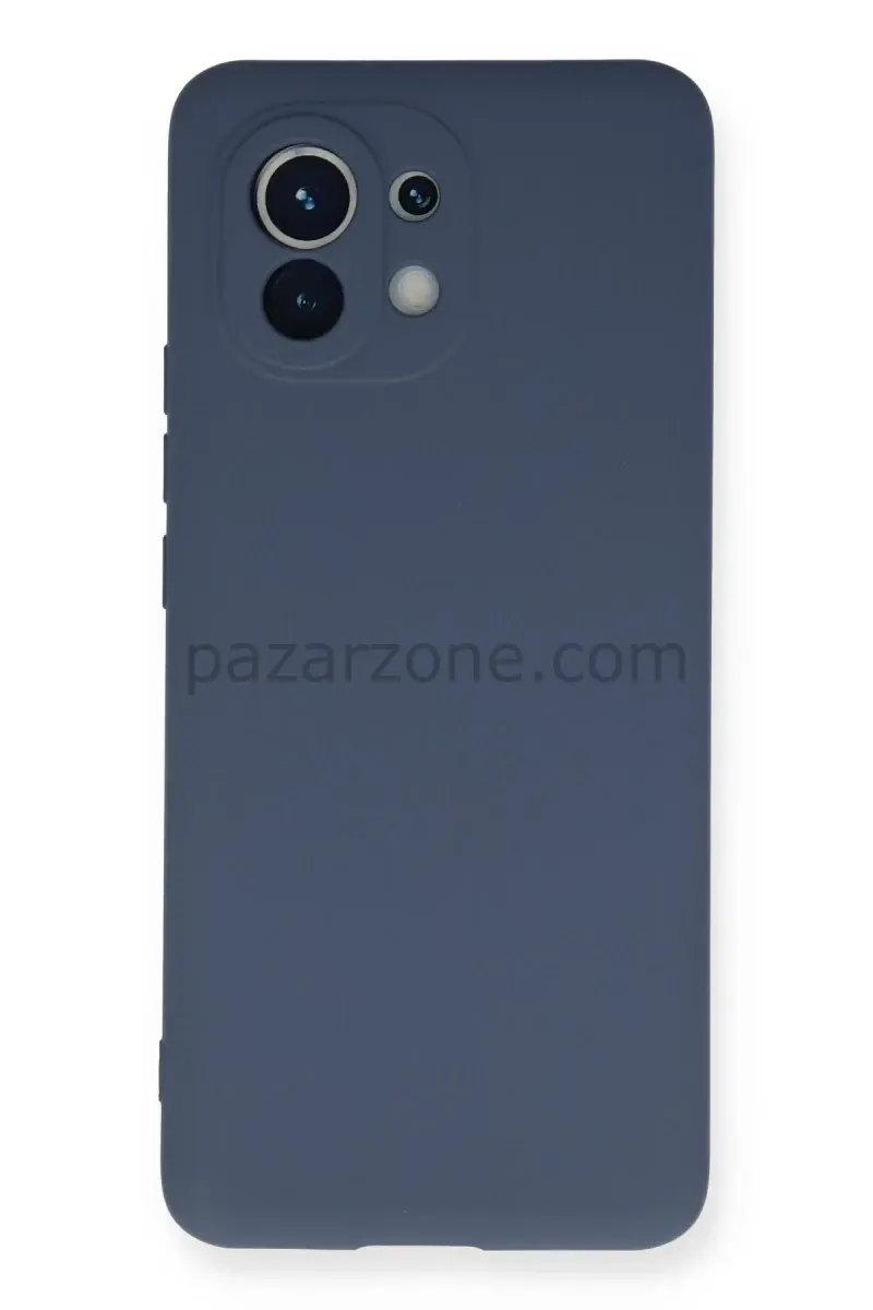 Newface Xiaomi Mi 11 Kılıf Nano içi Kadife Silikon - Gri