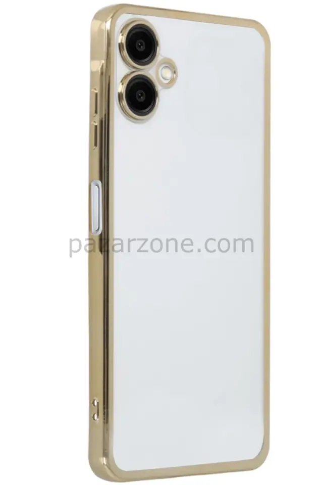Newface Samsung Galaxy A06 Kılıf Razer Lensli Silikon - Gold