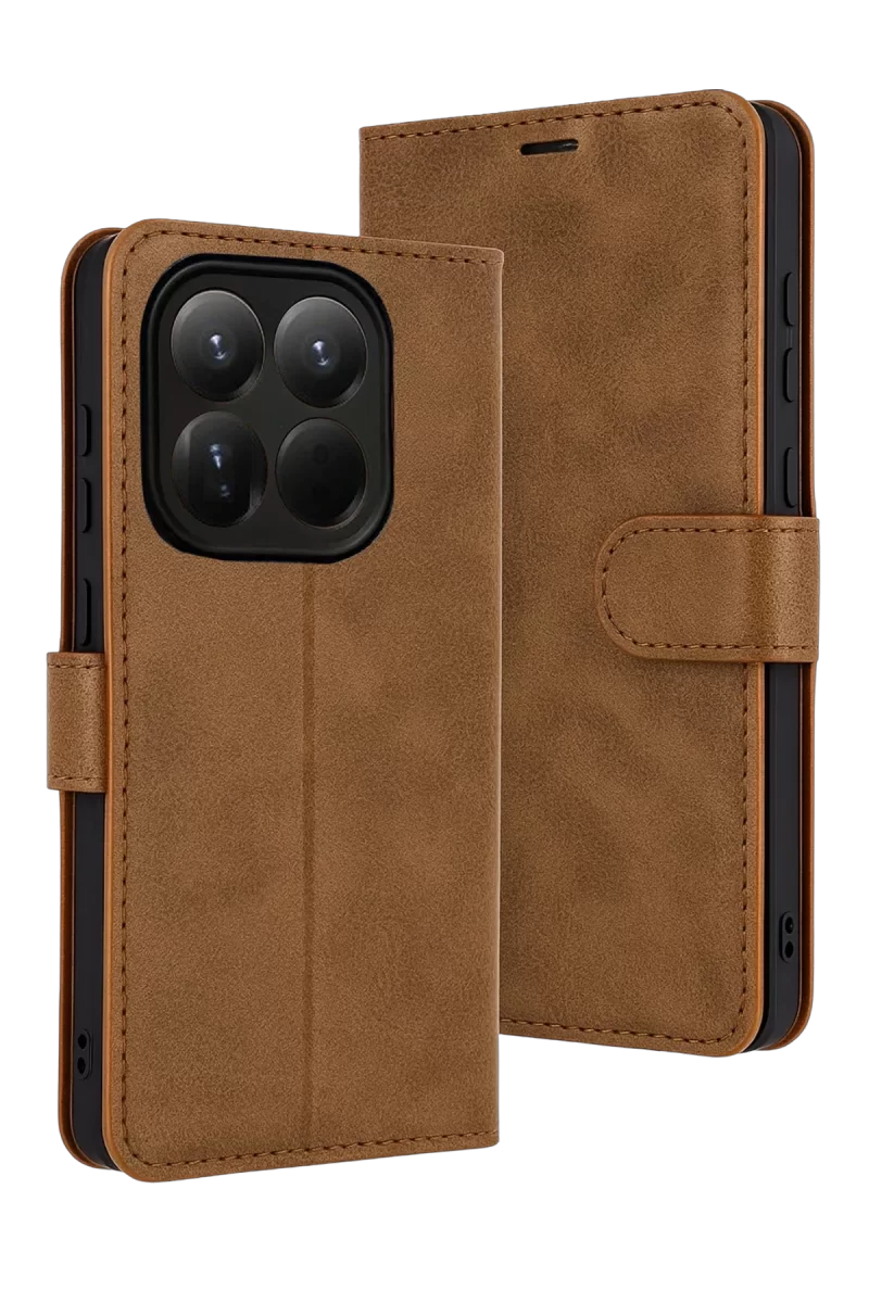 Newface Xiaomi Mi 15T Trend S Plus Kapaklı Kılıf - Taba