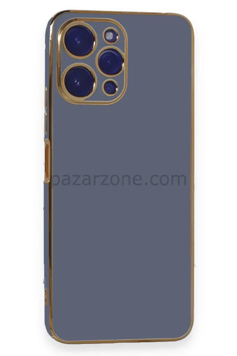 Newface Xiaomi Poco M6 Pro 5G Kılıf Volet Silikon - Mavi