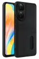 Newface Oppo A38 Sara Kartvizitli Deri Kılıf - Siyah