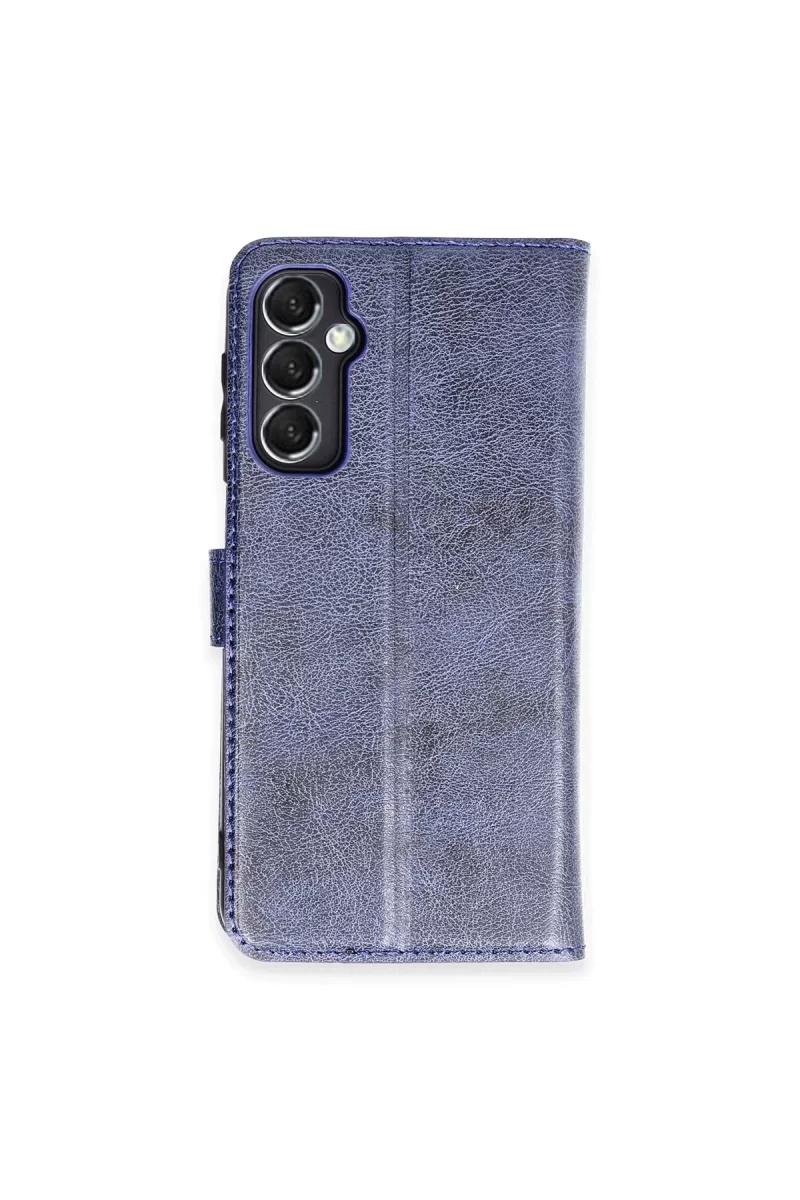 Newface Samsung Galaxy M34 5G Kılıf Trend S Plus Kapaklı Kılıf - Lacivert