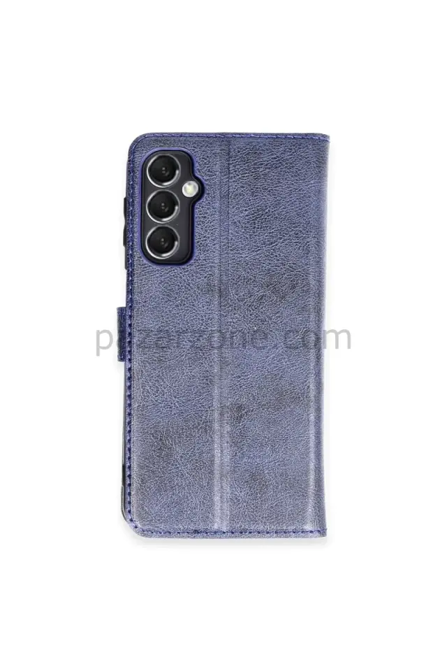 Newface Samsung Galaxy M34 5G Kılıf Trend S Plus Kapaklı Kılıf - Lacivert