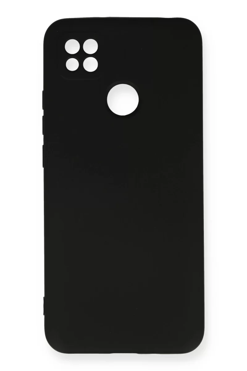 Newface Xiaomi Redmi 9C Kılıf Nano içi Kadife Silikon - Siyah
