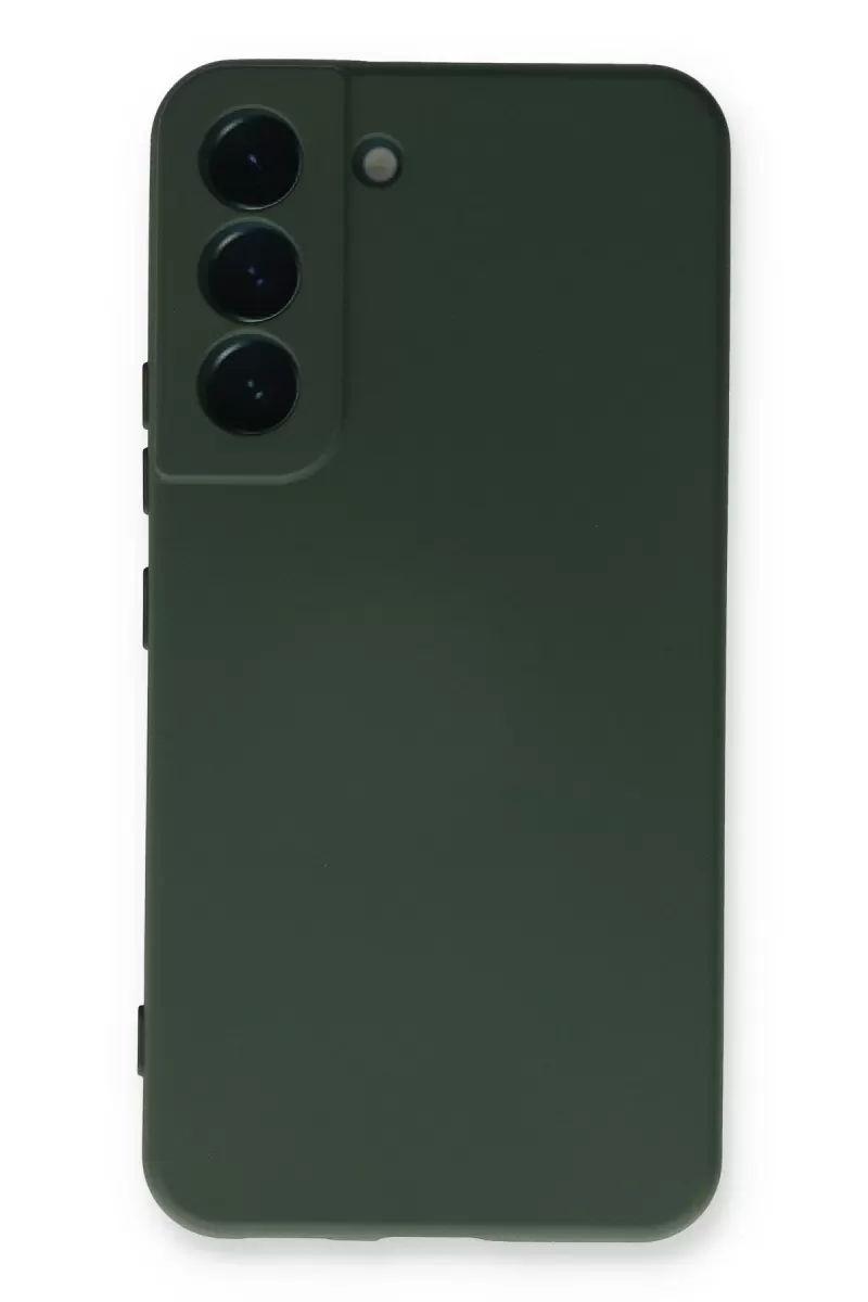Newface Samsung Galaxy S23 Plus Kılıf Nano içi Kadife Silikon - Koyu Yeşil