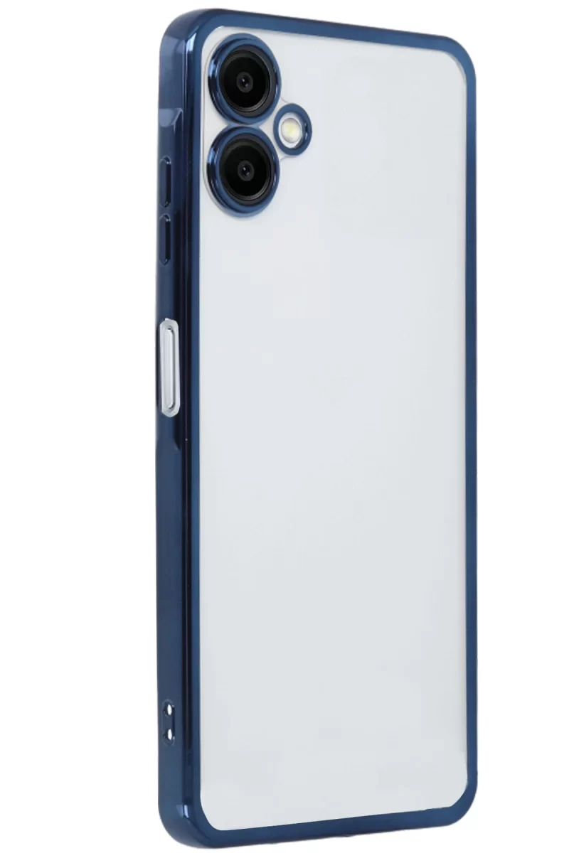 Newface Samsung Galaxy A06 Kılıf Razer Lensli Silikon - Lacivert