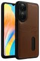 Newface Oppo A38 Sara Kartvizitli Deri Kılıf - Taba