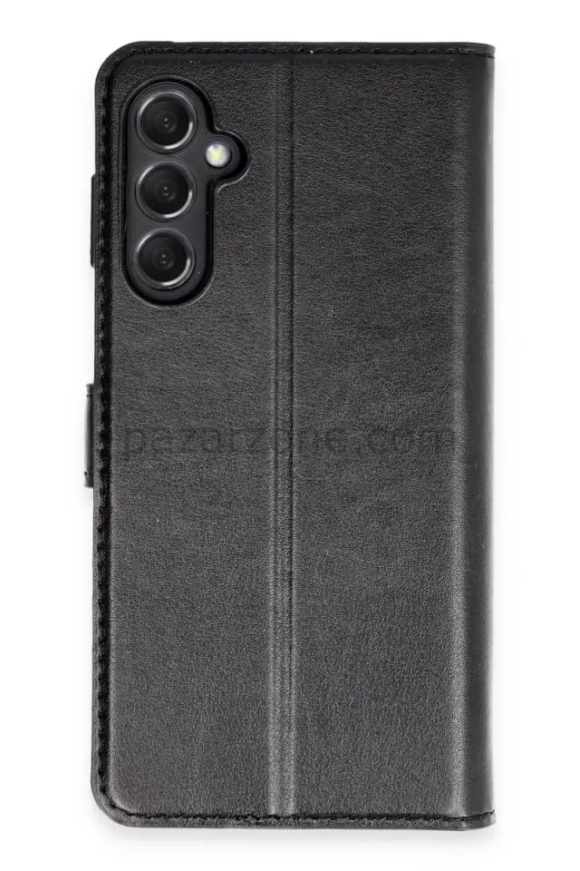 Newface Samsung Galaxy M34 5G Kılıf Trend S Plus Kapaklı Kılıf - Siyah