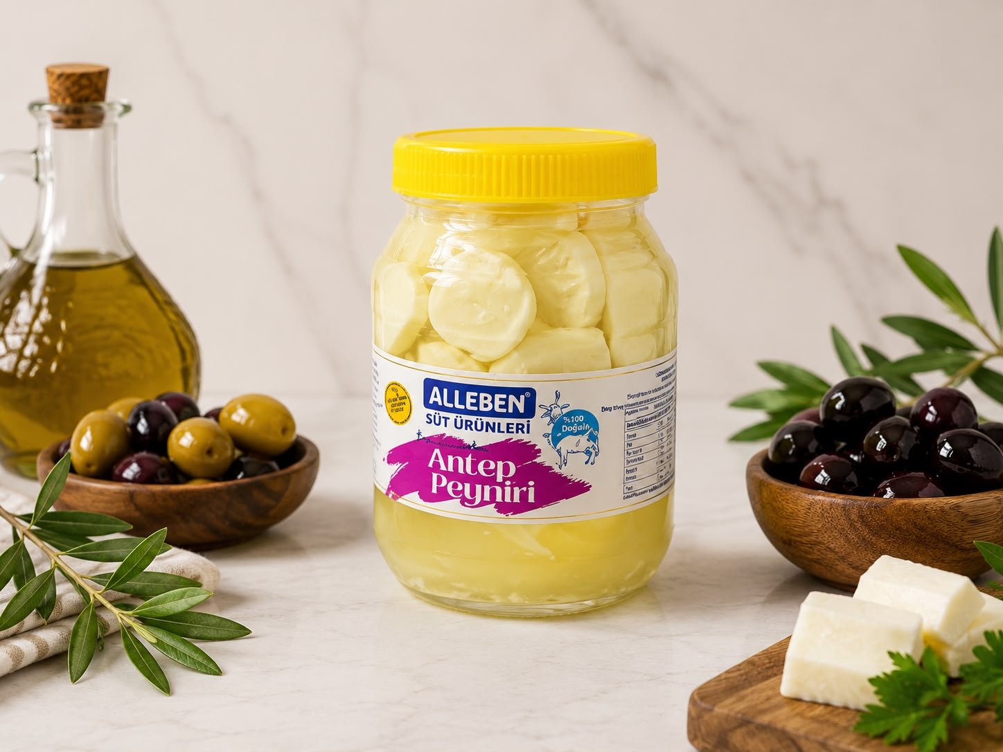 El Yapımı ANTEP PEYNİRİ -750gr ( Keçi Sütü )