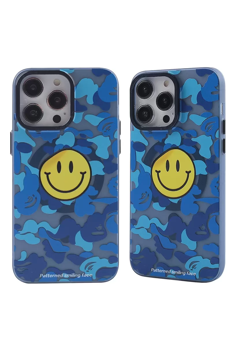 Newface Apple iPhone 13 Pro Kılıf Apollo Magneticsafe Desenli Kapak - Apollo Mavi - 1