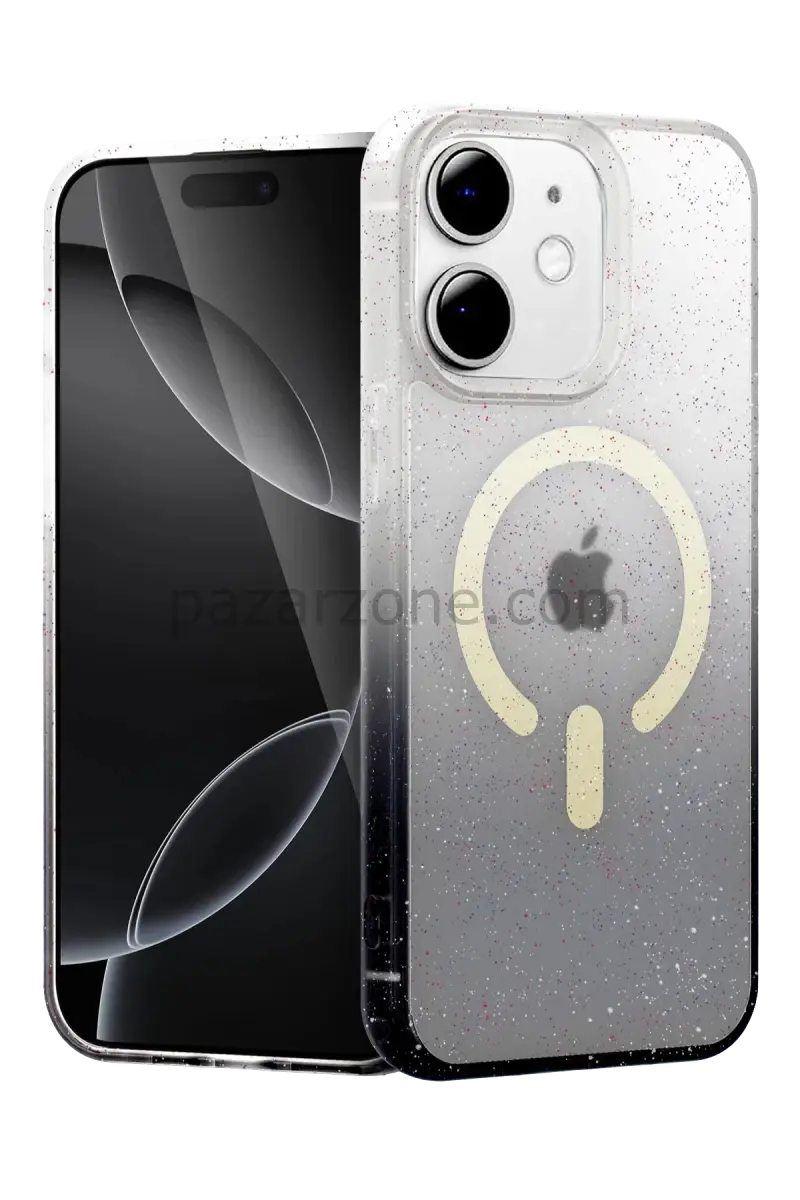 Newface Apple iPhone 11 Pummel Shiny Magsafe Kapak - Siyah