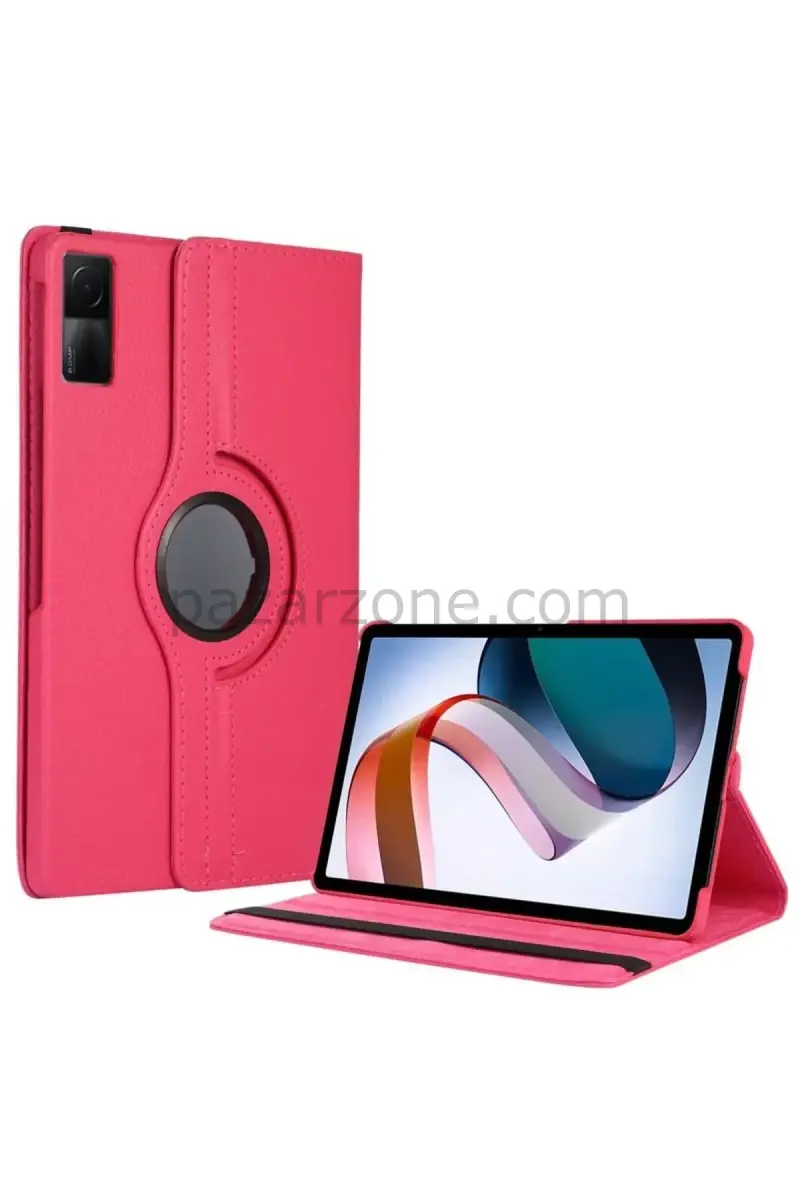 Newface Xiaomi Redmi Pad SE 4G Kılıf 360 Tablet Deri Kılıf - Pembe