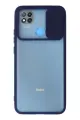 Newface Xiaomi Redmi 9C Kılıf Palm Buzlu Kamera Sürgülü Silikon - Lacivert