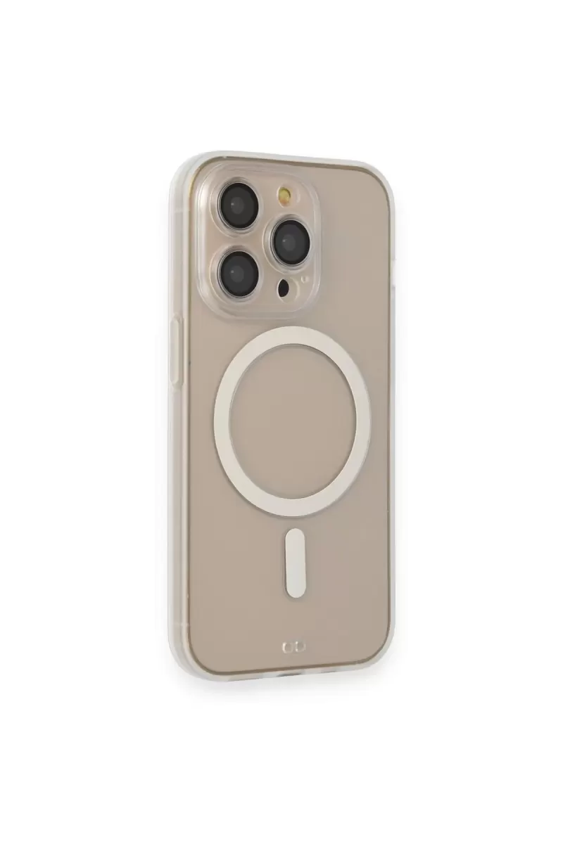 Newface Apple iPhone 14 Pro Kılıf Grand Magneticsafe Kapak - Şeffaf