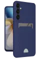 Newface Samsung Galaxy S24 Plus Kelvin Kartvizitli Silikon - Lacivert
