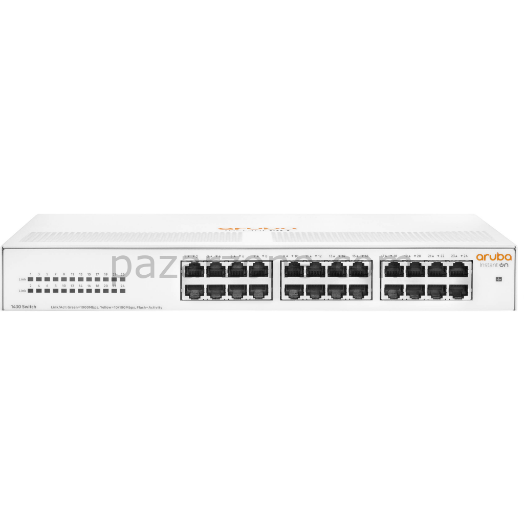 HP Aruba Instant On, R8R49A, 1430-24G, 24Port, GigaBit, Yönetilemez, Rack Mount Switch