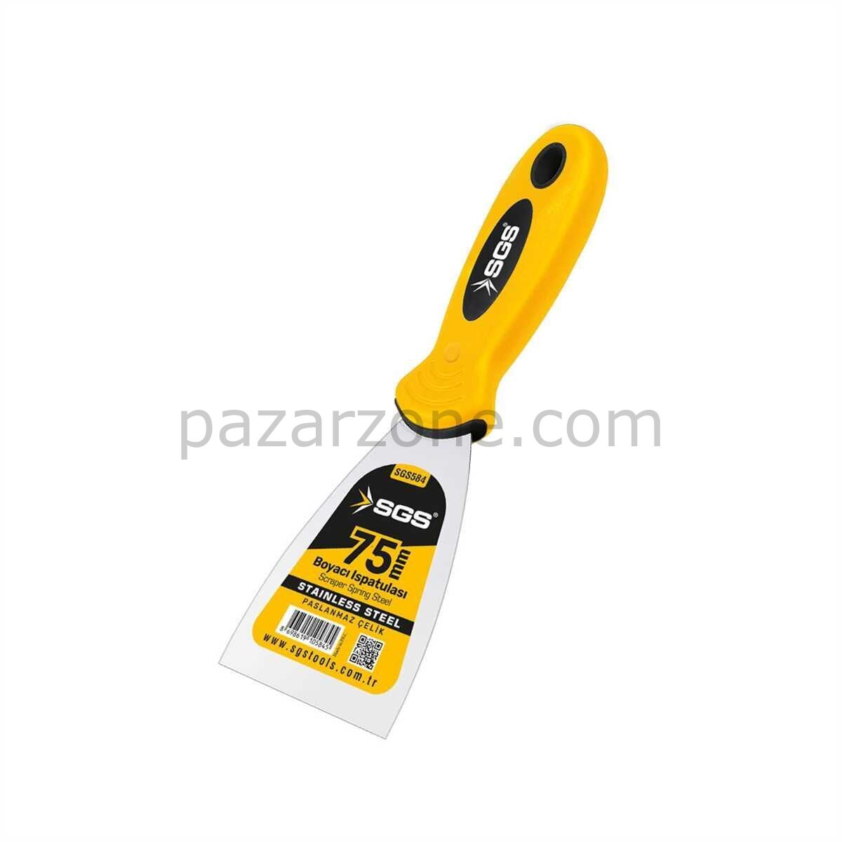 SGS 584 Spatula Paslanmaz Çelik 75 mm