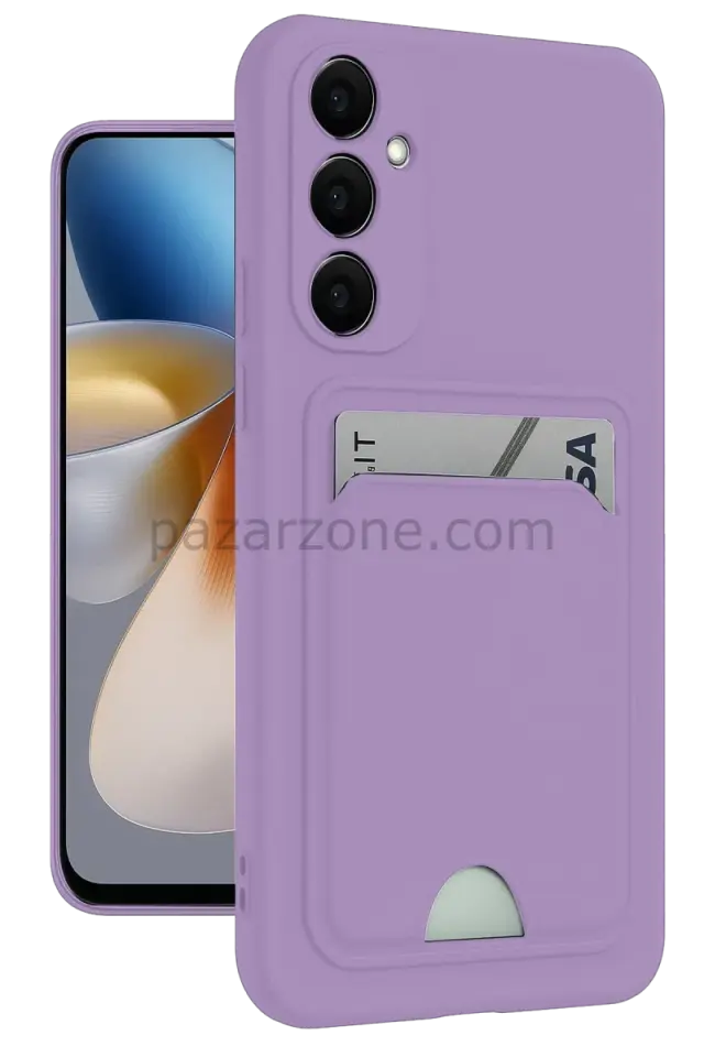 Newface Samsung Galaxy S24 Plus Kelvin Kartvizitli Silikon - Lila